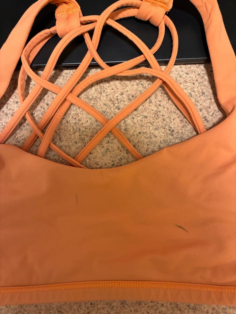 lululemon athletica Strappy Sports Bra in Bright Orange - Picture 3 of 7